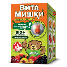 ВитаМишки Био плюс пребиотик пастилки жевательные N30