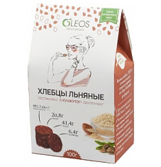 Олеос хлебцы льняные с кунжутом 100гр