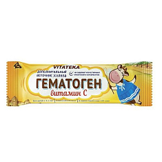 Гематоген Витатека с витамином С 40г