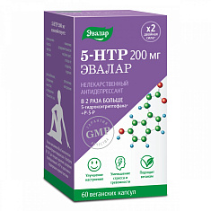 5-гидрокситриптофан 5-HTP 200мг Эвалар капсулы N60