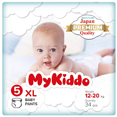 Mykiddo Premium Трусики-подгузники детские XL 12-20кг N34
