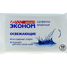 Салфетки влажные Эконом смарт освежающие N10
