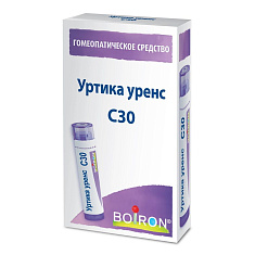 Уртика Уренс С30 Гомеопатический монокомпонентный препарат гранулы гомеопатические 4г Буарон