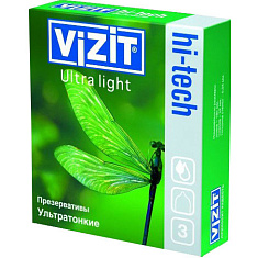 Визит Презервативы VIZIT №3 Hi-tech Ultra light (ультратонкие)