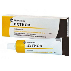 Ихтиол мазь для наружного применения 10% 30г  Московская фф