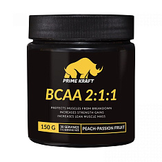 Prime Kraft BCAA 2:1:1 аминокислоты со вкусом персик-маракуя 150г
