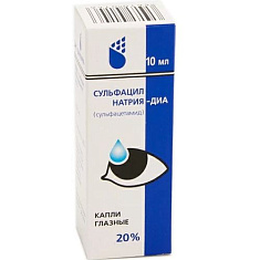 Сульфацил натрия-Диа капли глазные 20% 10мл N1 флак-кап