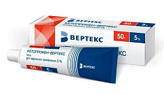 Кетопрофен-Вертекс гель для наружного применения 5% 50г
