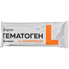 Гематоген Форте Премиум с L-карнитином 35г Мясной Край