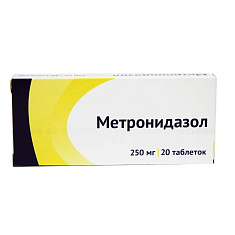 Метронидазол таблетки 250мг N20