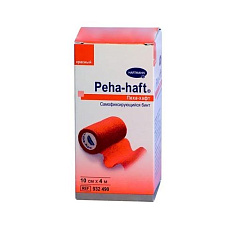 HARTMANN Peha-haft бинт самофиксирующийся 4м x10см красный