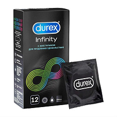 DUREX презервативы Infinity гладкие с анестетиком №12