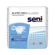 Seni Super Classic Подгузники для взрослых р. M обхват талии 75-110 N10