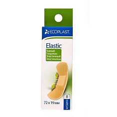 Ecoplast Набор тканных пластырей Elastic 72х19мм N8