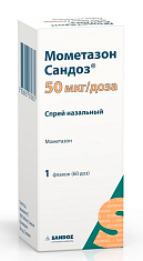 Мометазон Сандоз спрей назальный 50мкг/доза 10г 60доз