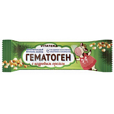 Гематоген Витатека с кедровым орехом 40г