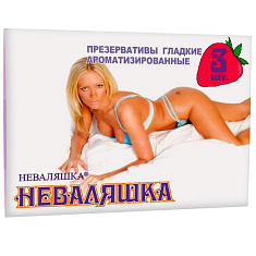Неваляшка Презервативы с ароматом клубники N3