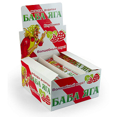 Баба-яга конфеты жевательные со вкусом клубники 11г