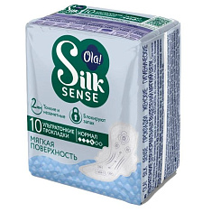 Ola! Silk Sense Прокладки ультратонкие для нормальных выделений мягкий шелк N10