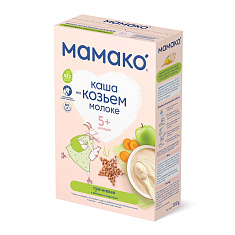 Мамако Каша Гречневая с яблоком и морковью на козьем молоке 200гр