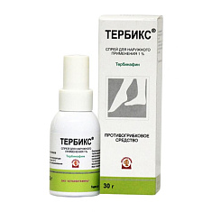 Тербикс спрей для наружного применения 1% 30 г Алтайвитамины