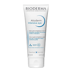 Bioderma Atoderm Интенсивный уход 3-в-1 для очищения, питания и восстановления сухой, раздраженной и атопичной чувствительной кожи век 100 мл