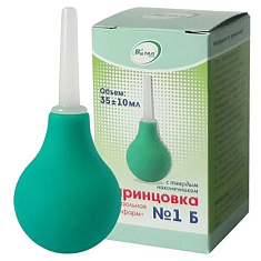 Спринцовка с твердым наконечником Б1 Виталфарм