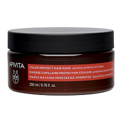 Apivita Color Protect Маска для окрашенных волос с протеинами Киноа и Медом 200мл