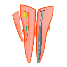 Curaprox Набор дорожный Ершик межзубный с держателем и футляром N4 CPS457