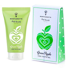 Montcarotte Детский зубной гель Зеленое яблоко 30мл