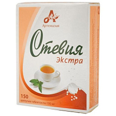 Артемизия Стевия Экстра таблетки шипучие 100мг N150