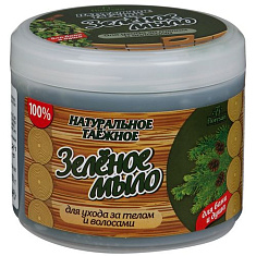 Флоресан натуральное мыло для бани и душа таежное зеленое 450г