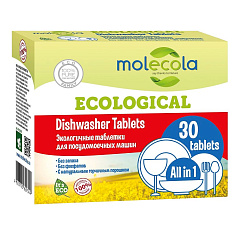 Molecola Экологичные таблетки для посудомоечной машины 30шт