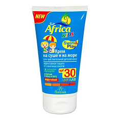 Африка кидс крем солнцезащитный spf30 для чувствительной кожи 150 мл
