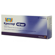 Крестор таблетки п.п.о. 40мг N28
