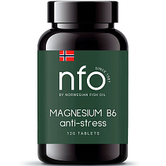 Norwegian Fish Oil Комплекс магния и витамина В6 таблетки 1020.6мг N120