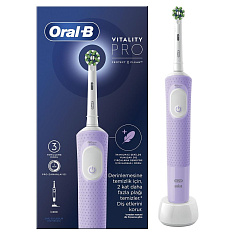 Oral-B Зубная щетка электрическая Vitality Pro D103.413.3 тип 3708 с зарядным устройством тип 3757 сиреневая