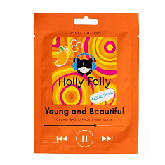 Holly Polly Young and Beautiful Маска на кремовой основе Питающая с медом и манго 22г