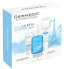 Dermedic Hydrain3 Hialuro Набор сыворотка 30мл + крем для глаз 15мл + дневной крем SPF15 2,5мл