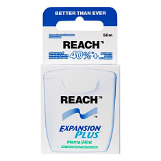 Reach Зубная нить пропитанная воском с мятным вкусом 50м