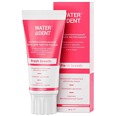 Вотердент Гель для чистки языка антибактериальный 60г