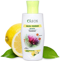 Олеос масло репейное косметическое с эфирным маслом лимона 125мл