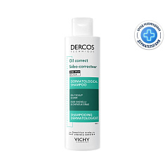 Vichy (Виши) Деркос Шампунь-уход регулирующий для жирных волос 200 мл