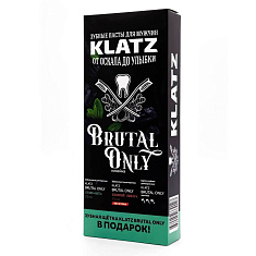 Klatz Brutal only Набор зубная паста 3 вкуса х 75мл, зубная щетка жесткая 1шт