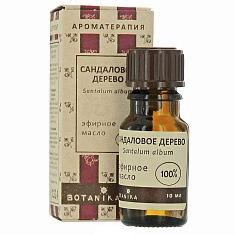 Масло Сандаловое дерево эфирное 100% 10мл Ботаника