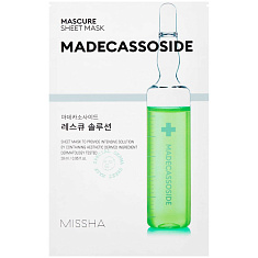 Missha Mascure маска SOS с мадекассосидом для восстановления ослабленой кожи 28мл
