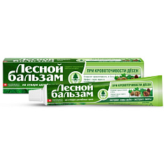 Лесной Бальзам Зубная паста Профилактическая с экстрактами коры дуба и пихты на отваре трав 50 мл