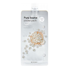 Missha Pure Source Pocket pack маска кремовая ночная с экстрактом жемчуга 10мл