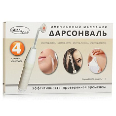 Gezatone Biolift 4 импульсный массажер дарсонваль 4 сменные насадки  118