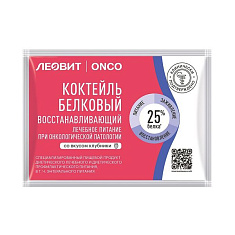 Леовит Onco Коктейль белковый восстанавливающий при онкологической патологии со вкусом клубники 20г N1